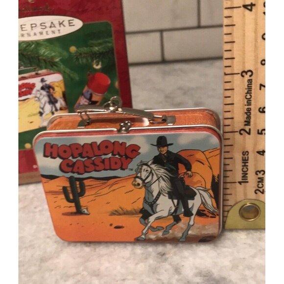 VTG Hallmark Keepsake Ornament Hopalong Cassidy Mini Lunch Box and Thermos 2000 - Picture 8 of 9